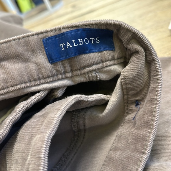 TALBOTS STRETCH CORDUROY STRAIGHT LEG PANTS Size 16 - Picture 6 of 8